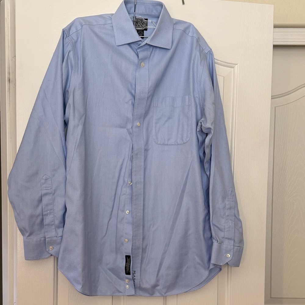 Jos. A. Bank Light Blue Dress Shirt - Point Collar